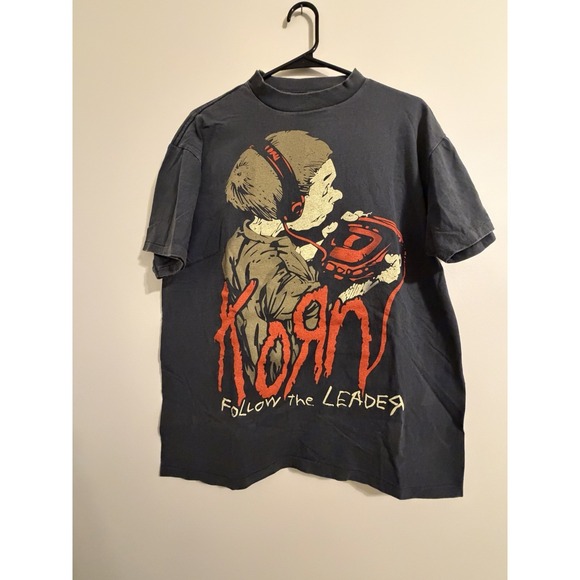 Korn Rock Band Single Stitch AOP Shirt Size Large